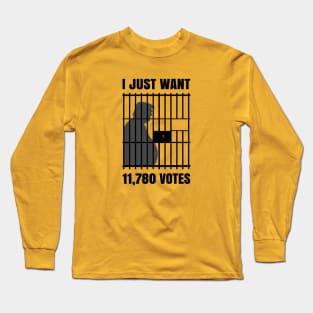 11780 Votes Meme Trump for Prison Funny Long Sleeve T-Shirt